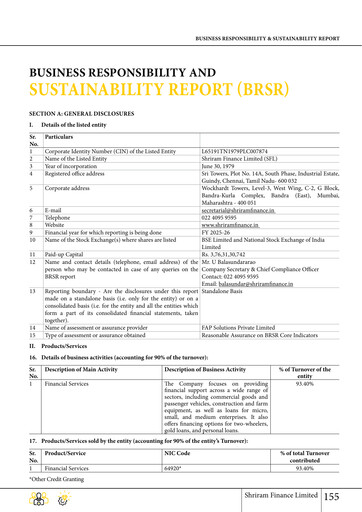 Thumbnail Shriram Transport Finance

 ESG Report 2025-2026