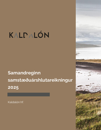 Thumbnail Kaldalón Half-year Report 2025-h1