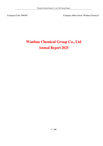 Thumbnail Wanhua Chemical Annual Report 2025
