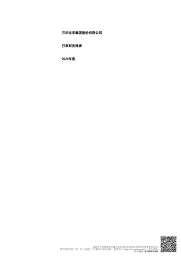Thumbnail Wanhua Chemical Financial Statement 2024