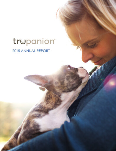 Thumbnail Trupanion
 Annual Report 2015