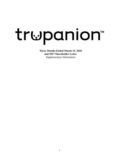 Thumbnail Trupanion
 Quarterly Report 2018-q1