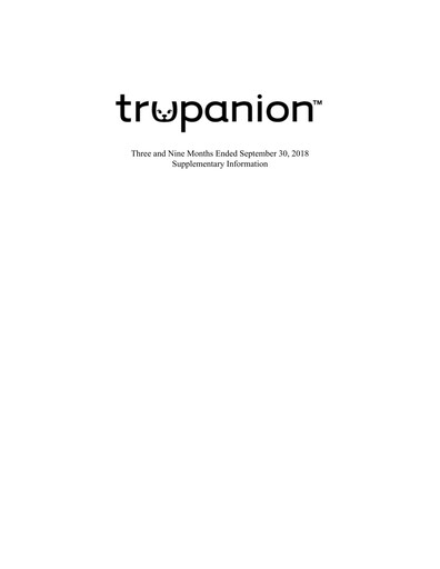 Thumbnail Trupanion
 Quarterly Report 2018-q3