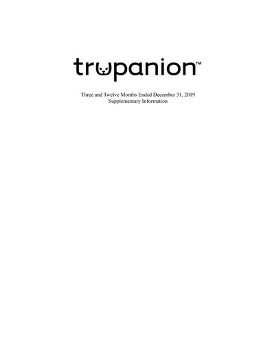 Thumbnail Trupanion
 Quarterly Report 2019-q4
