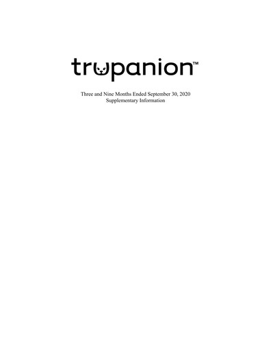 Thumbnail Trupanion
 Quarterly Report 2020-q3