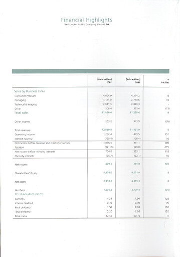 Thumbnail Berli Jucker (BJC) Annual Report 2002