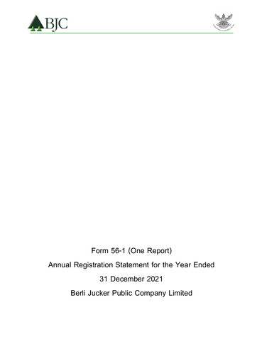 Thumbnail Berli Jucker (BJC) Annual Report 2021