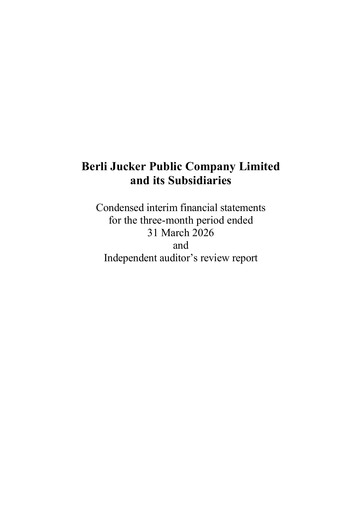 Thumbnail Berli Jucker (BJC) Quarterly Report 2026-q1