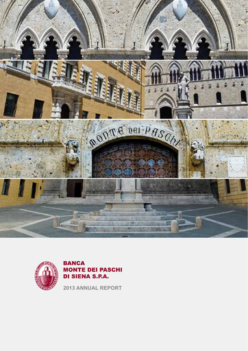 Miniature Banca Monte dei Paschi di Siena Rapport annuel 2013