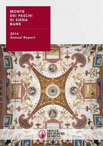 Miniature Banca Monte dei Paschi di Siena Rapport annuel 2014