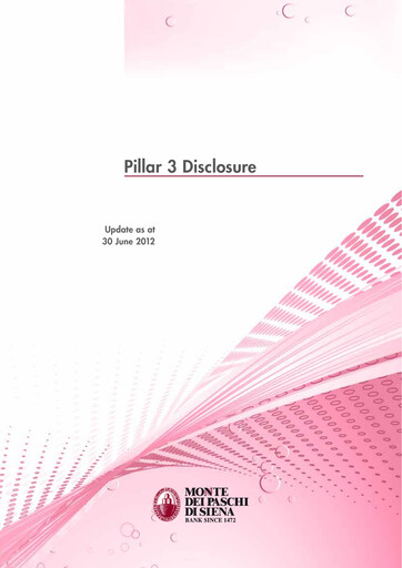 Miniature Banca Monte dei Paschi di Siena Rapport trimestriel 2012-q2