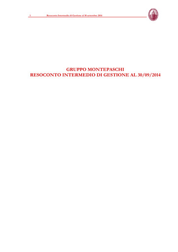 Thumbnail Banca Monte dei Paschi di Siena Quarterly Report 2014-q3