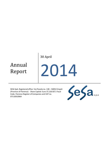 Thumbnail SeSa S.p.A. Annual Report 2014