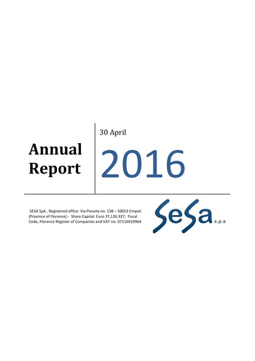 Thumbnail SeSa S.p.A. Annual Report 2016