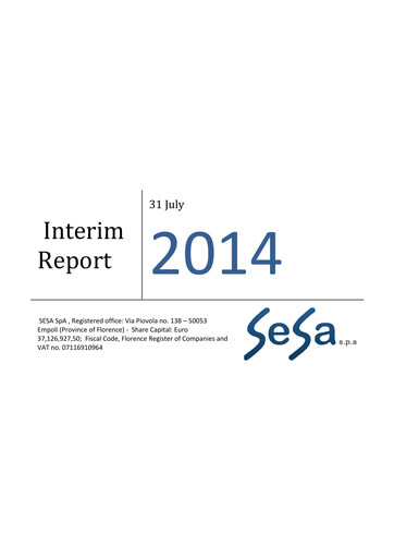 Miniature SeSa S.p.A. Rapport trimestriel 2014-q1
