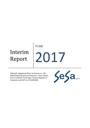 Miniature SeSa S.p.A. Rapport trimestriel 2017-q1