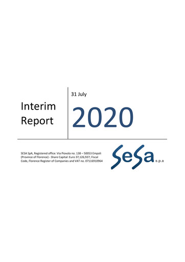 Miniature SeSa S.p.A. Rapport trimestriel 2020-q1