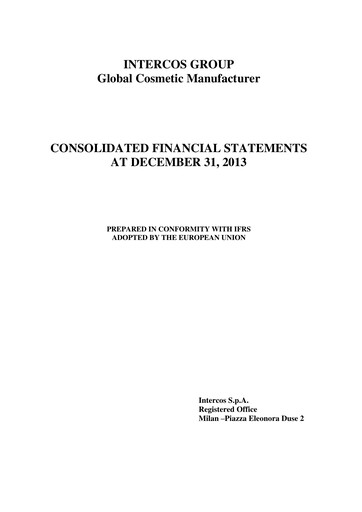 Thumbnail Intercos Financial Statement 2013
