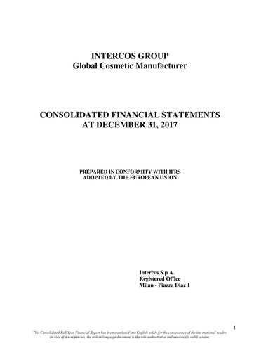 Thumbnail Intercos Financial Statement 2017