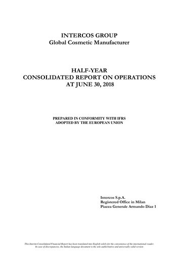 Thumbnail Intercos Half-year Report 2018-h1