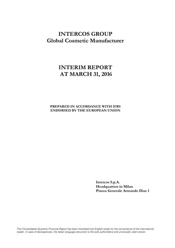 Thumbnail Intercos Quarterly Report 2016-q1