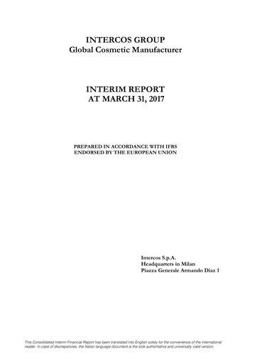 Thumbnail Intercos Quarterly Report 2017-q1