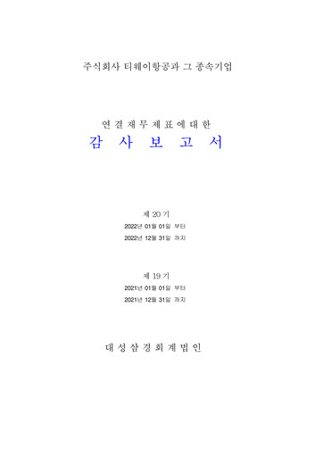 Thumbnail T’way Air Financial Statement 2022