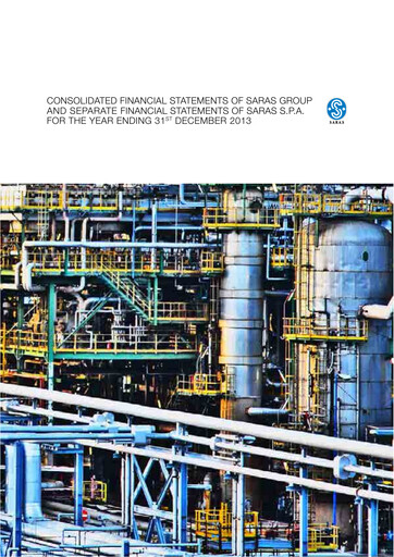 Miniature Saras S.p.A. Rapport annuel 2013