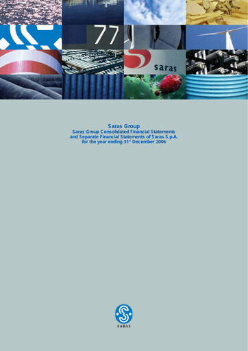 Thumbnail Saras S.p.A. Financial Statement 2006