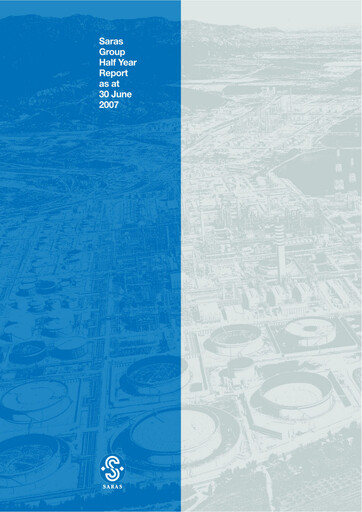 Thumbnail Saras S.p.A. Half-year Report 2007-h1