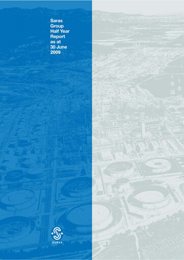 Thumbnail Saras S.p.A. Half-year Report 2009-h1