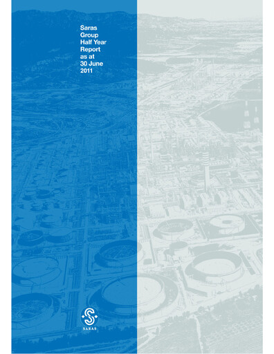 Thumbnail Saras S.p.A. Half-year Report 2011-h1