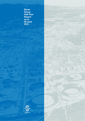Thumbnail Saras S.p.A. Half-year Report 2012-h1