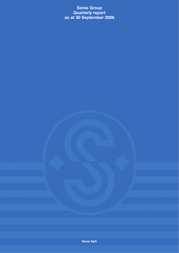 Thumbnail Saras S.p.A. Quarterly Report 2006-q3