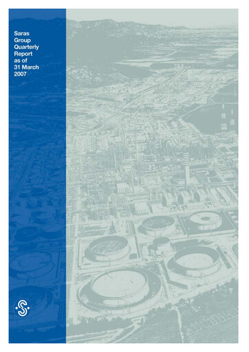 Thumbnail Saras S.p.A. Quarterly Report 2007-q1