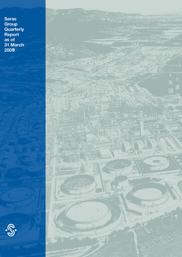 Thumbnail Saras S.p.A. Quarterly Report 2008-q1