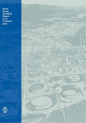 Thumbnail Saras S.p.A. Quarterly Report 2010-q1