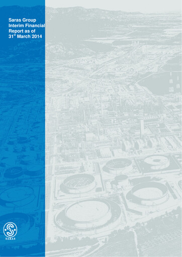 Thumbnail Saras S.p.A. Quarterly Report 2014-q1