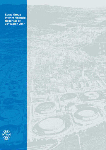 Thumbnail Saras S.p.A. Quarterly Report 2017-q1