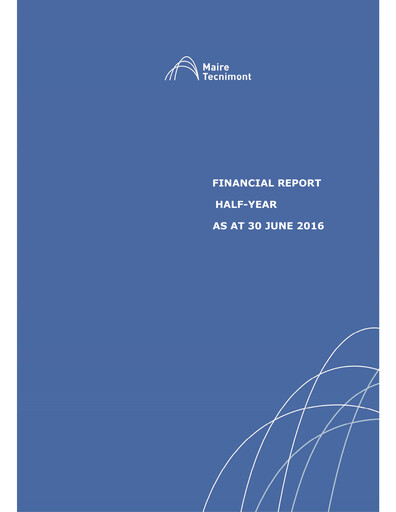 Thumbnail Maire Tecnimont Half-year Report 2016-h1