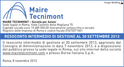 Thumbnail Maire Tecnimont Quarterly Report 2013-q3
