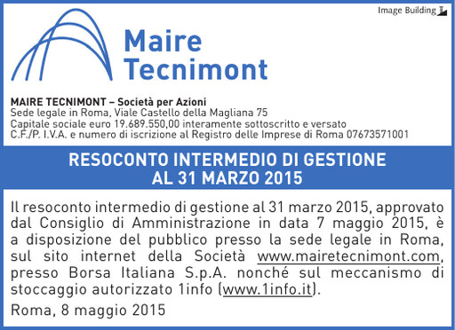 Thumbnail Maire Tecnimont Quarterly Report 2015-q1