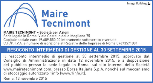 Thumbnail Maire Tecnimont Quarterly Report 2015-q3