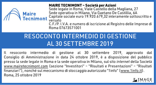 Thumbnail Maire Tecnimont Quarterly Report 2019-q3