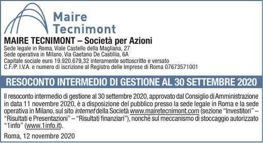 Thumbnail Maire Tecnimont Quarterly Report 2020-q3