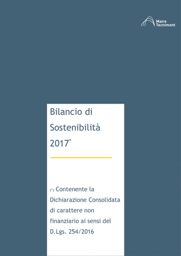 Vorschaubild Maire Tecnimont Nachhaltigkeitsbericht 2017