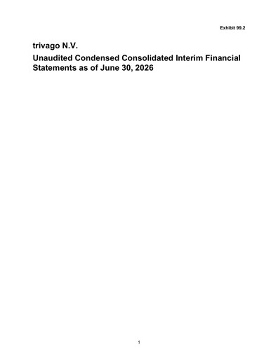 Thumbnail trivago Financial Statement 2026-h1