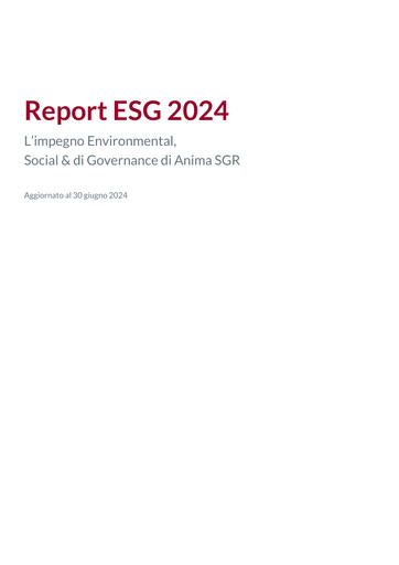 Thumbnail Anima Holding ESG Report 2024