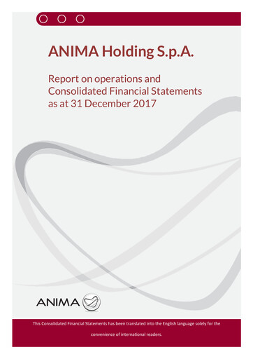 Thumbnail Anima Holding Financial Statement 2017