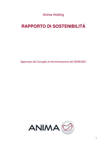 Thumbnail Anima Holding Sustainability Report 2020